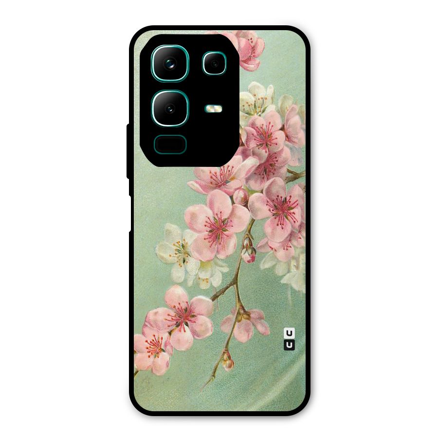 Blossom Cherry Design Metal Back Case for Infinix Note 50x