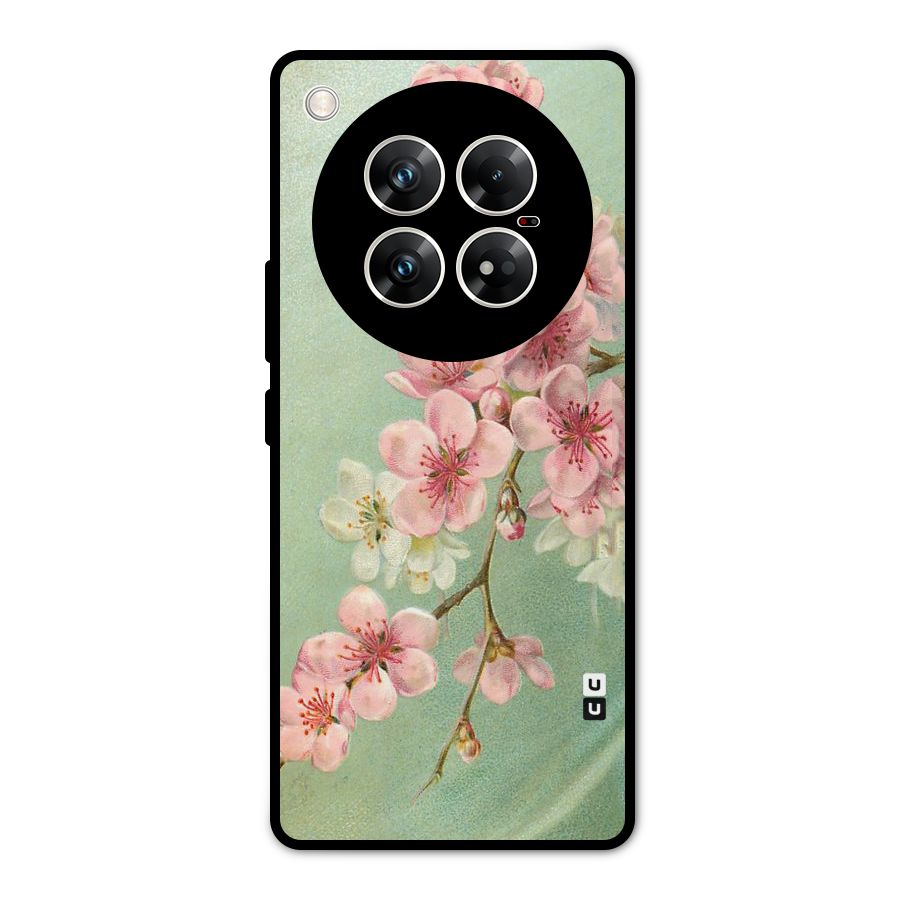 Blossom Cherry Design Metal Back Case for Infinix Zero 40 5G