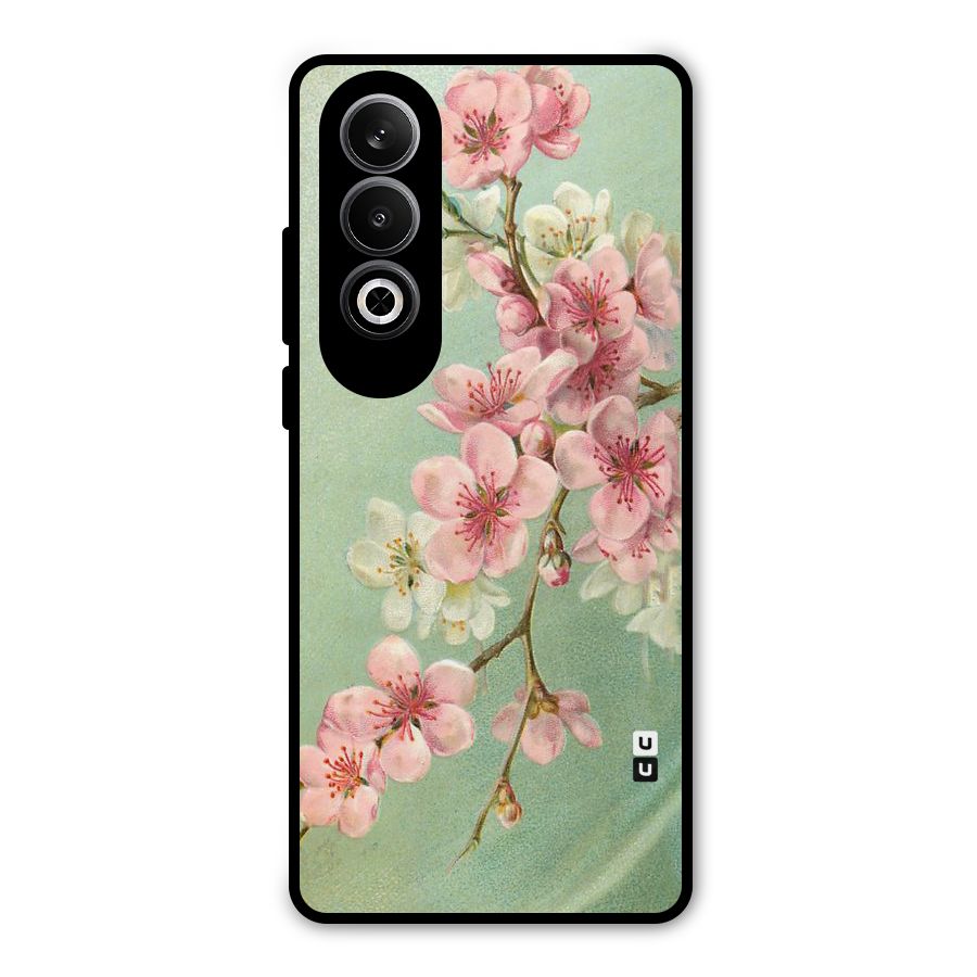 Blossom Cherry Design Metal Back Case for OnePlus Nord CE4