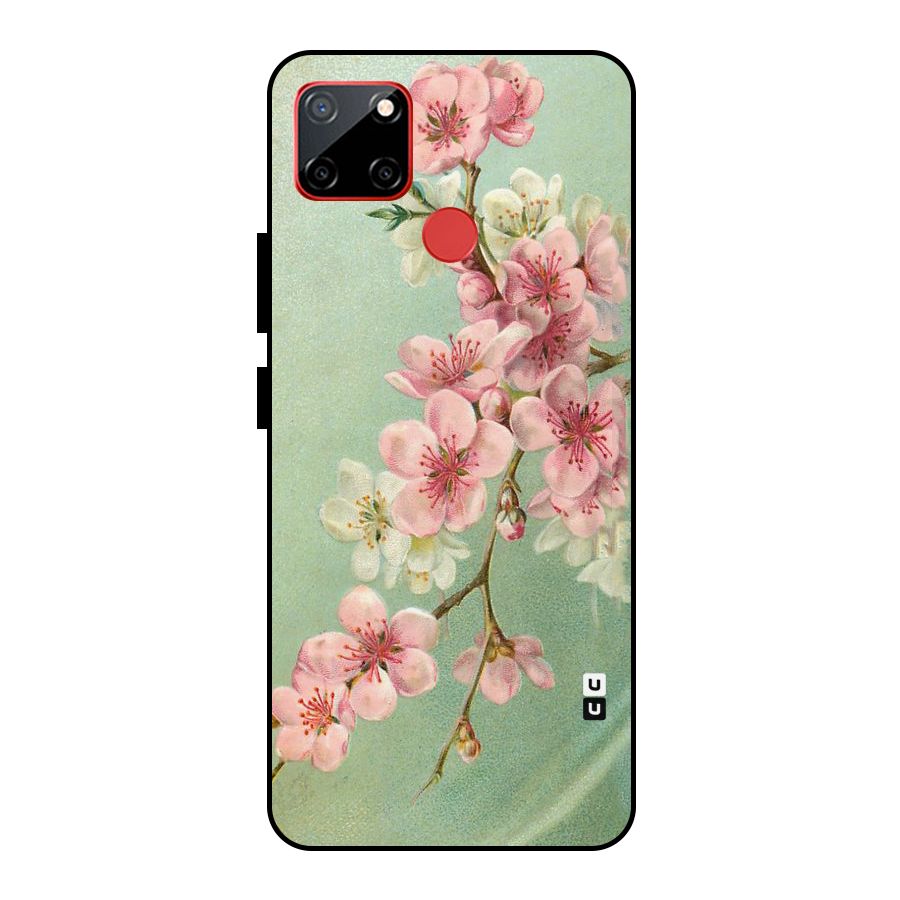 Blossom Cherry Design Metal Back Case for Realme C12