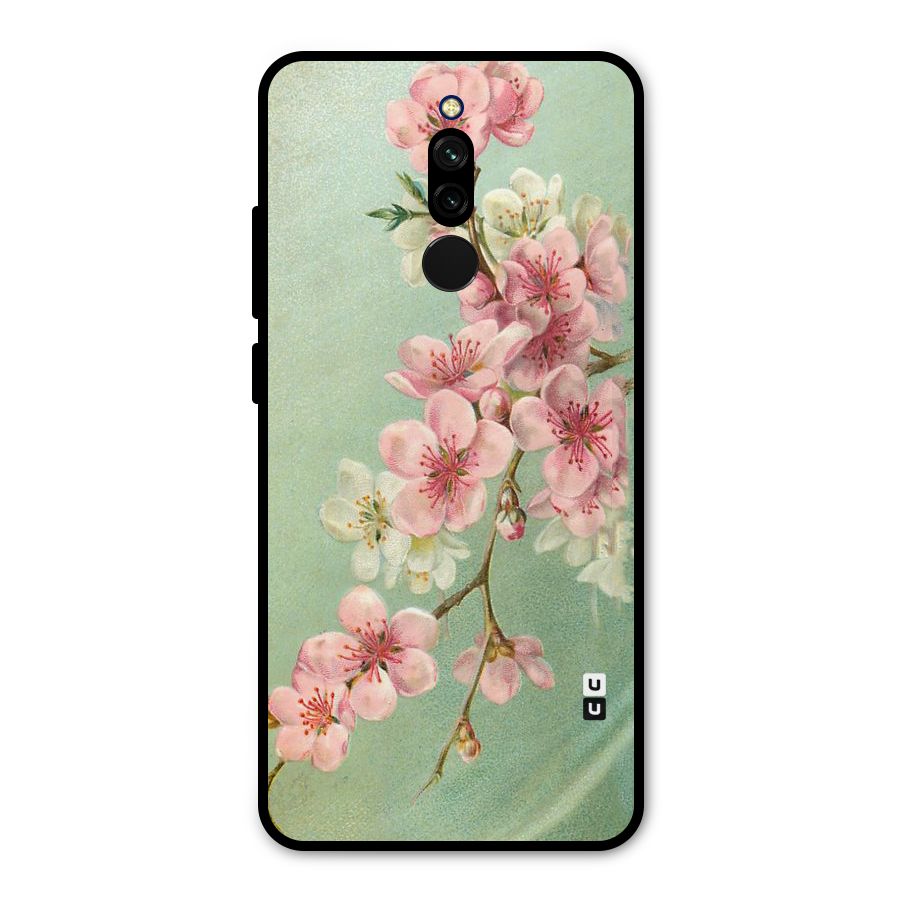 Blossom Cherry Design Metal Back Case for Redmi 8