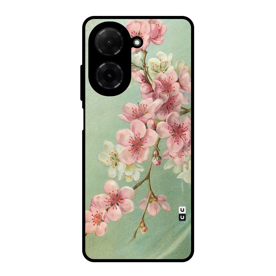 Blossom Cherry Design Metal Back Case for Redmi A5 4G