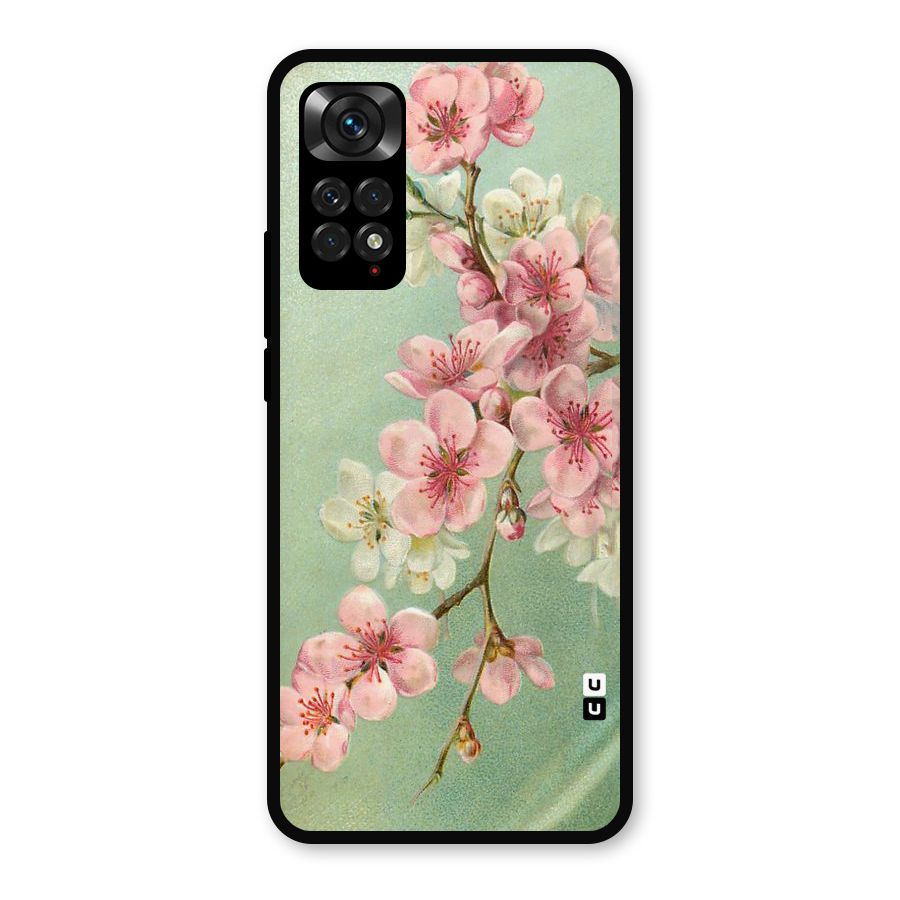 Blossom Cherry Design Metal Back Case for Redmi Note 11s