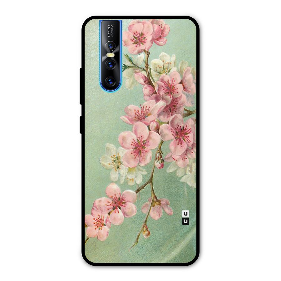Blossom Cherry Design Metal Back Case for Vivo V15 Pro