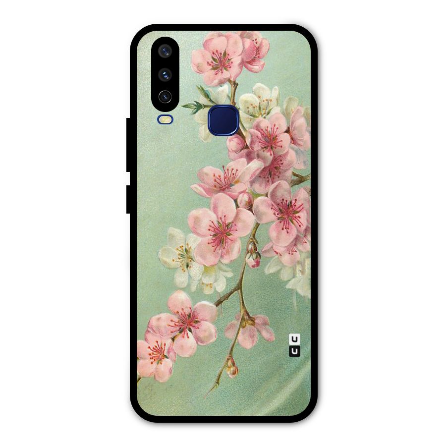 Blossom Cherry Design Metal Back Case for Vivo V17