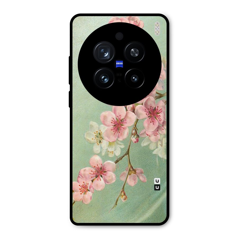 Blossom Cherry Design Metal Back Case for Vivo X200 Pro