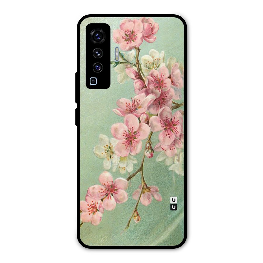 Blossom Cherry Design Metal Back Case for Vivo X50