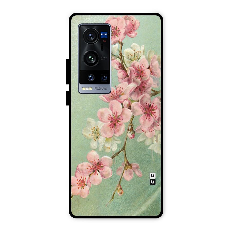 Blossom Cherry Design Metal Back Case for Vivo X60 Pro Plus