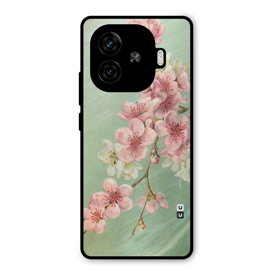 Blossom Cherry Design Metal Back Case for iQOO Neo 10R