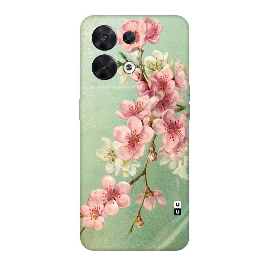 Blossom Cherry Design Original Polycarbonate Back Case for Oppo Reno8 5G