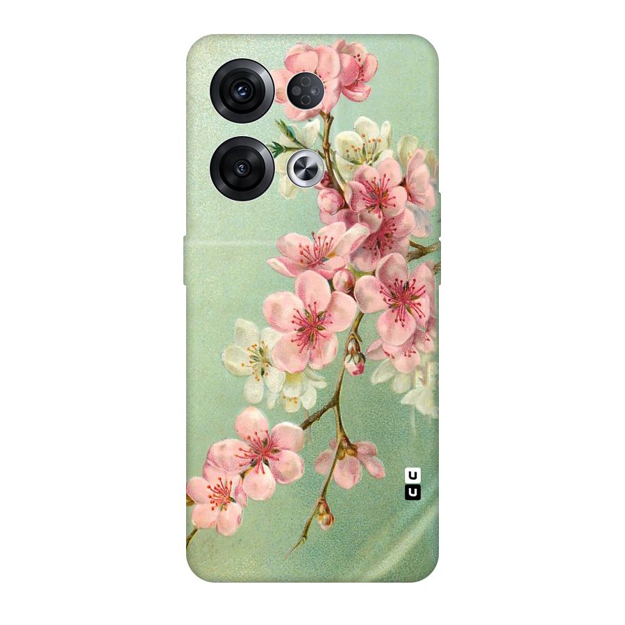 Blossom Cherry Design Original Polycarbonate Back Case for Oppo Reno8 Pro 5G