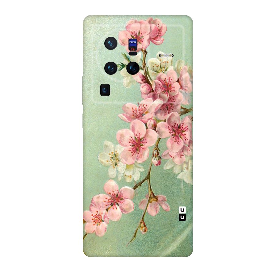 Blossom Cherry Design Original Polycarbonate Back Case for Vivo X80