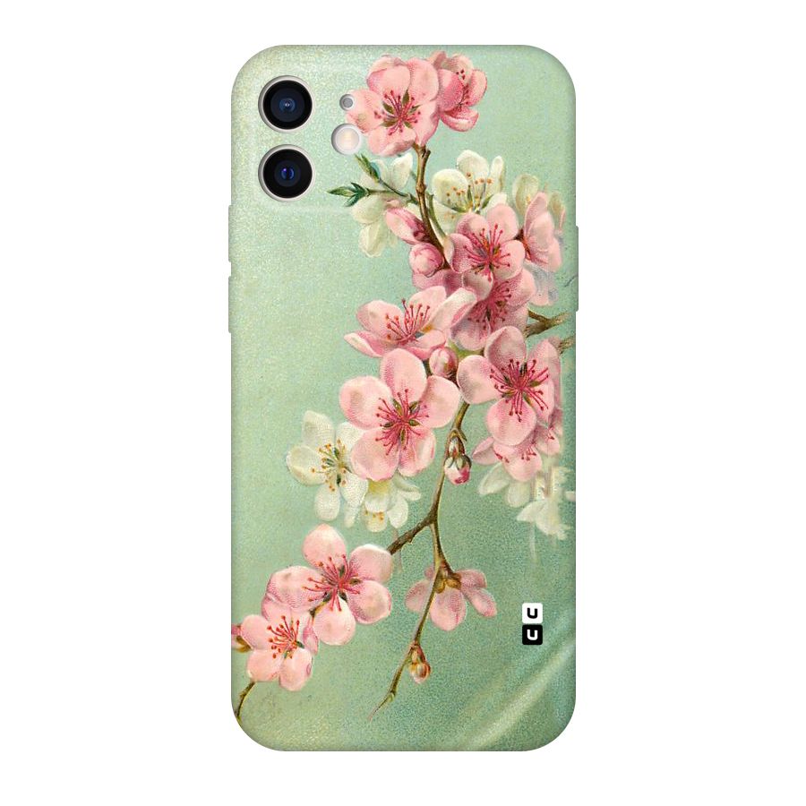 Blossom Cherry Design Original Polycarbonate Back Case for iPhone 12