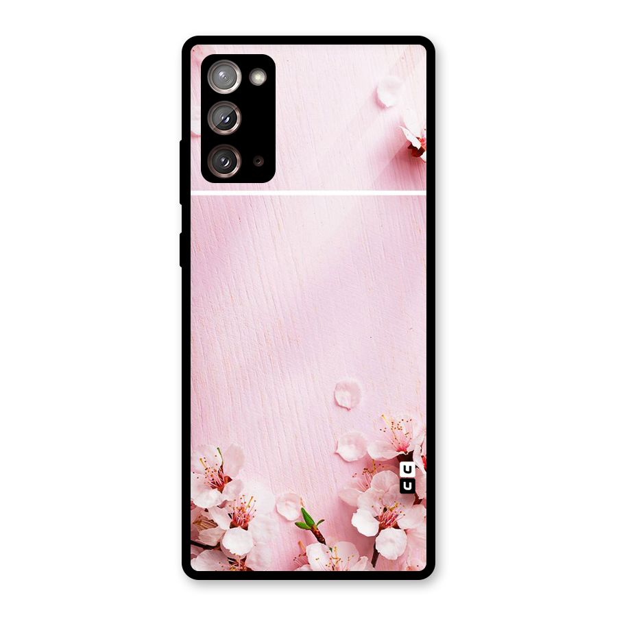 Blossom Frame Pink Glass Back Case for Galaxy Note 20