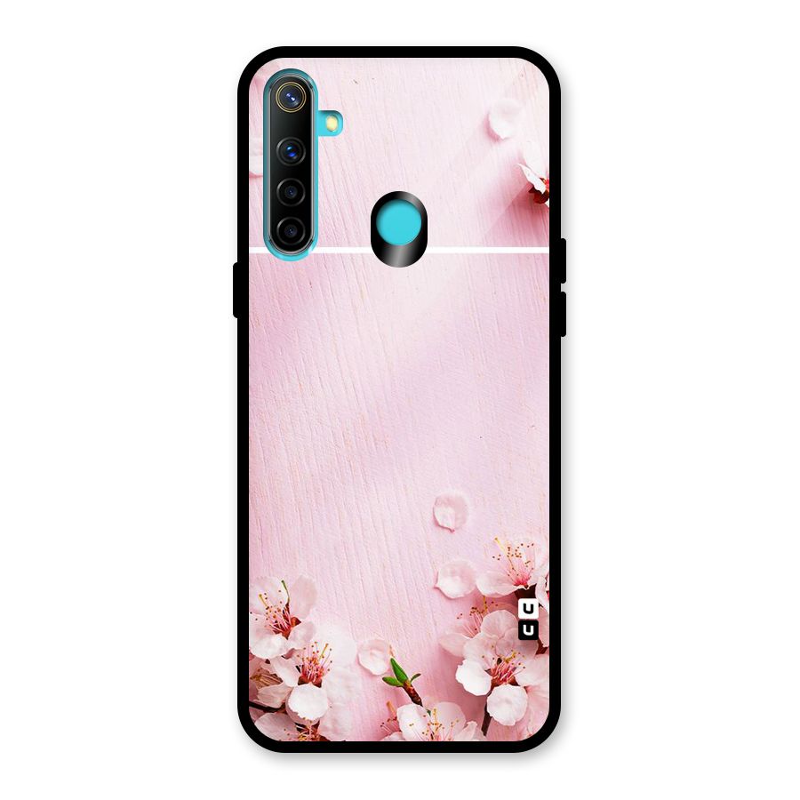 Blossom Frame Pink Glass Back Case for Realme Narzo 10