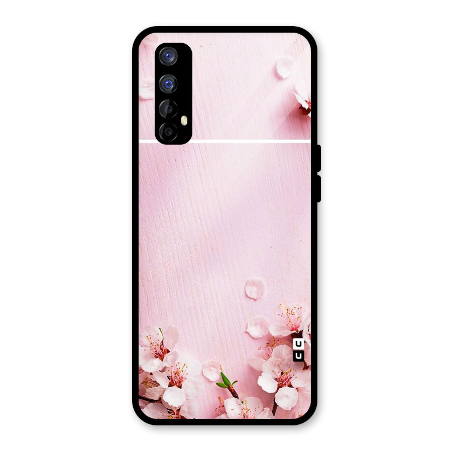 Blossom Frame Pink Glass Back Case for Realme Narzo 20 Pro