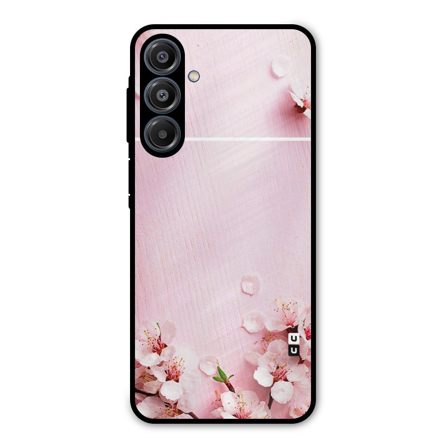 Blossom Frame Pink Metal Back Case for Galaxy A16 5G