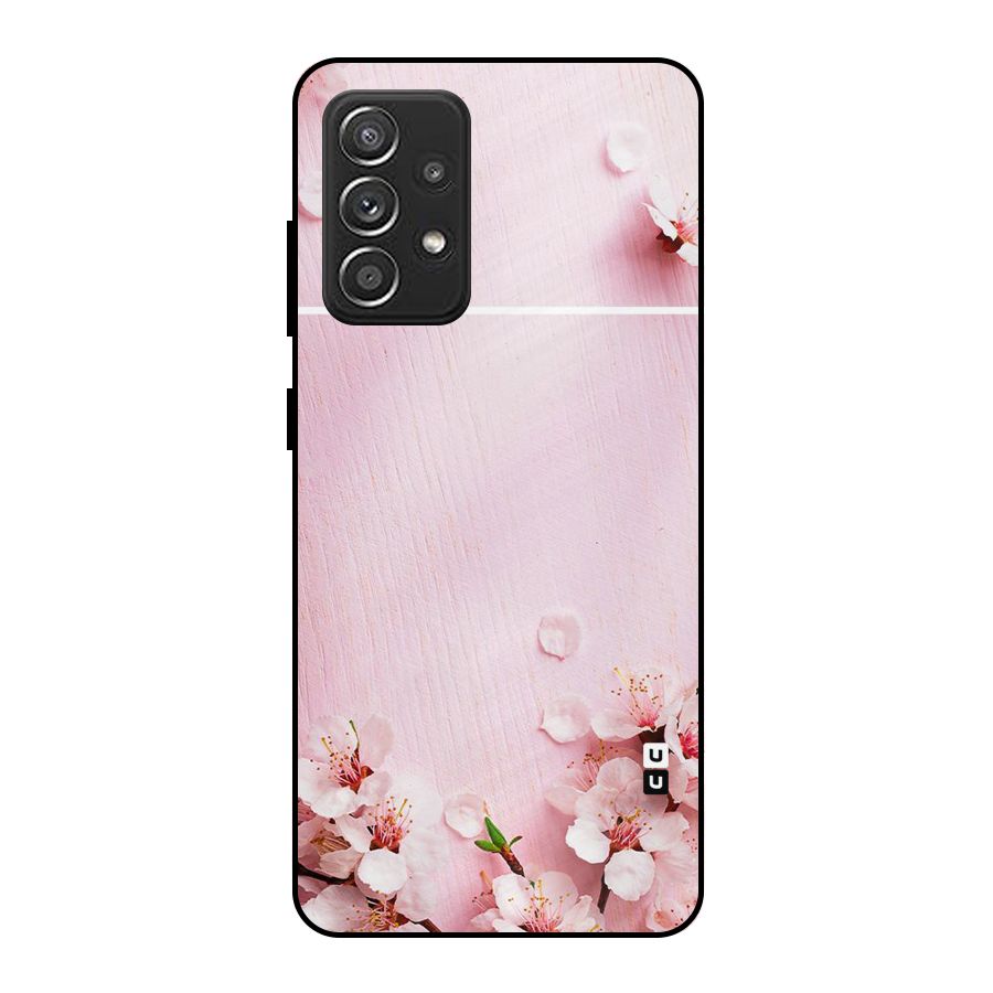Blossom Frame Pink Metal Back Case for Galaxy A52s 5G