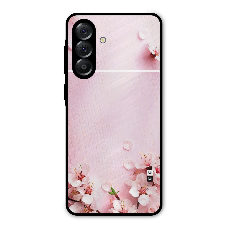 Blossom Frame Pink Metal Back Case for Galaxy A56