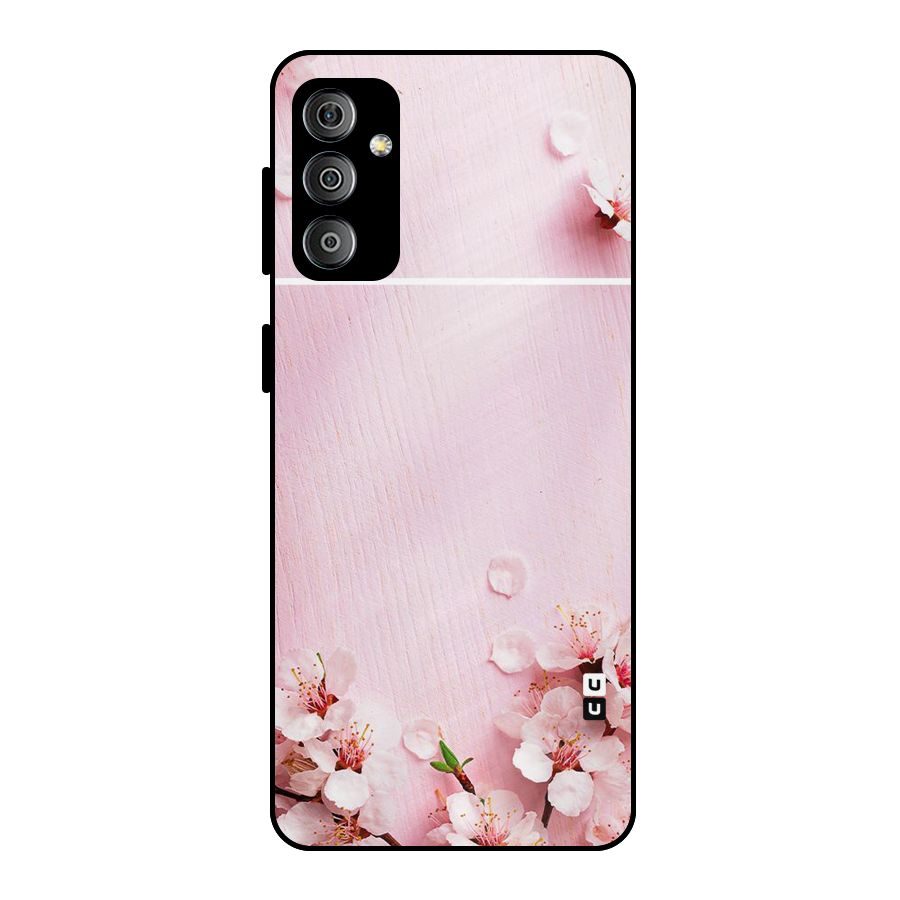 Blossom Frame Pink Metal Back Case for Galaxy F23