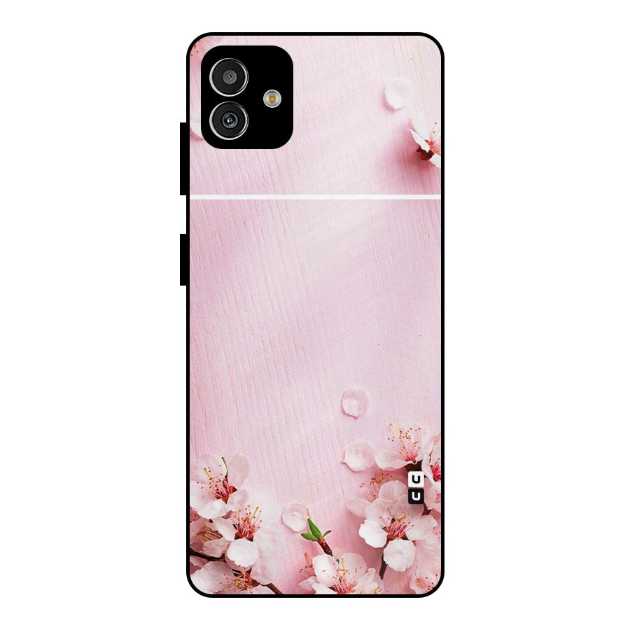 Blossom Frame Pink Metal Back Case for Galaxy M13 5G