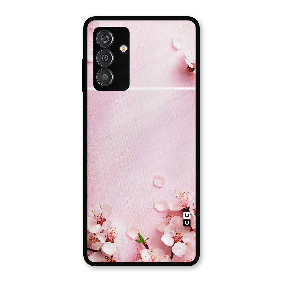 Blossom Frame Pink Metal Back Case for Galaxy M14 5G