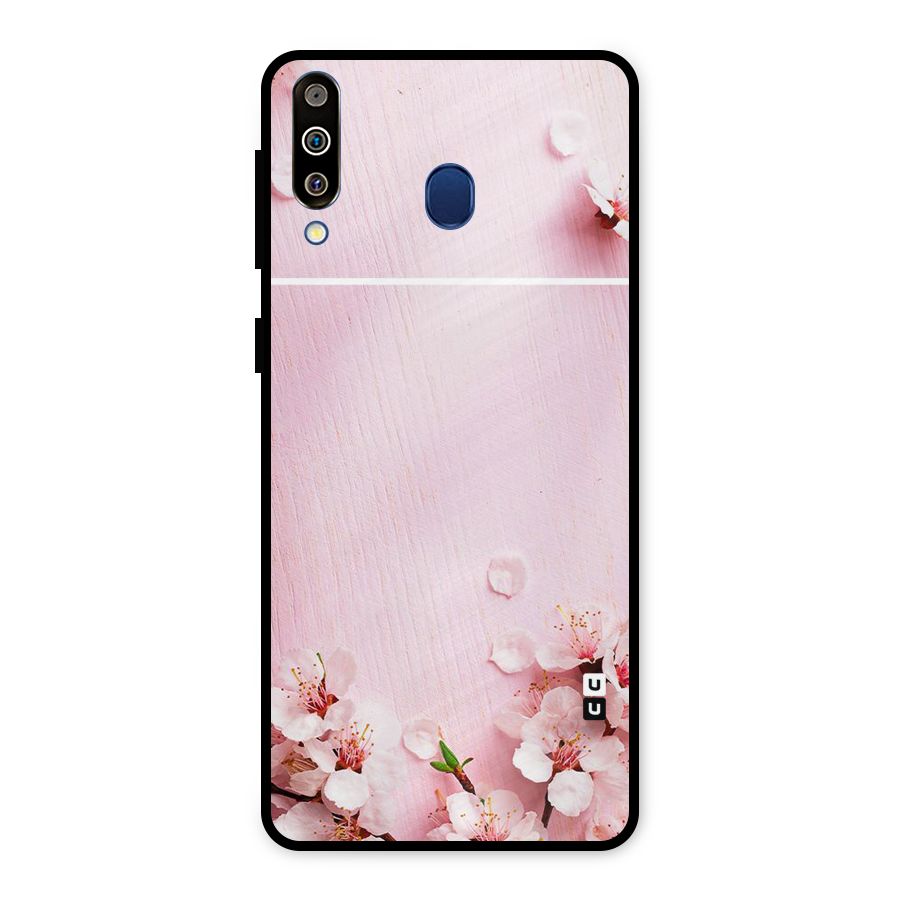 Blossom Frame Pink Metal Back Case for Galaxy M30