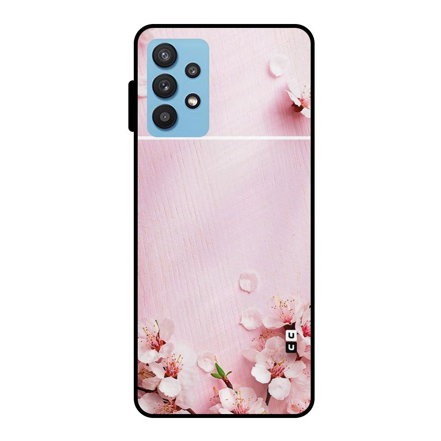 Blossom Frame Pink Metal Back Case for Galaxy M32 5G