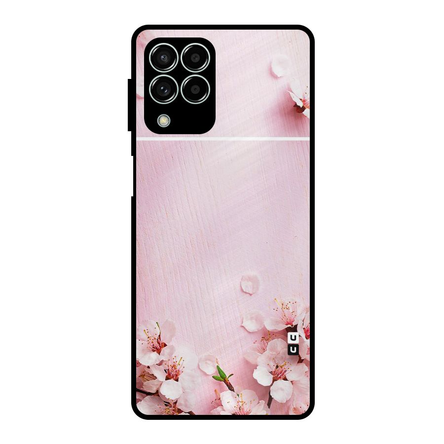Blossom Frame Pink Metal Back Case for Galaxy M33