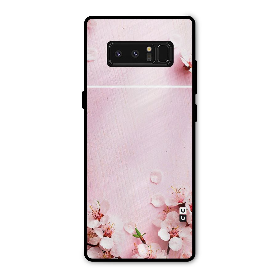 Blossom Frame Pink Metal Back Case for Galaxy Note 8