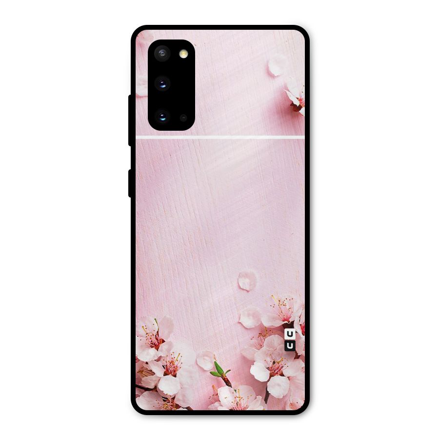 Blossom Frame Pink Metal Back Case for Galaxy S20