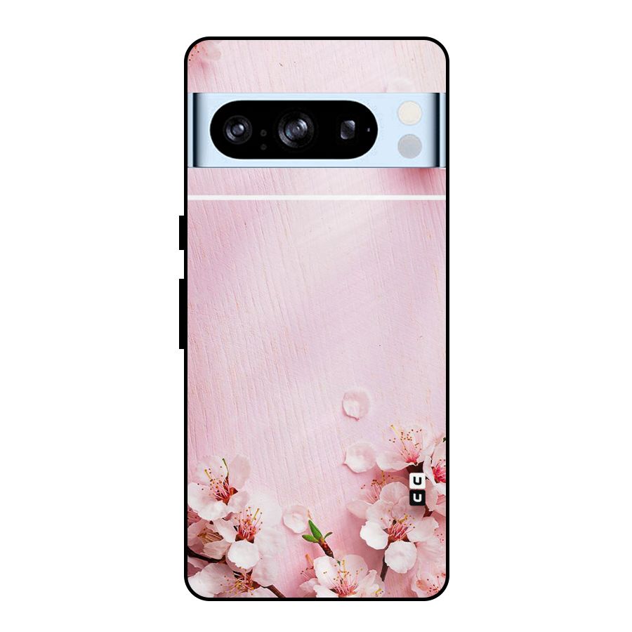 Blossom Frame Pink Metal Back Case for Google Pixel 8 Pro
