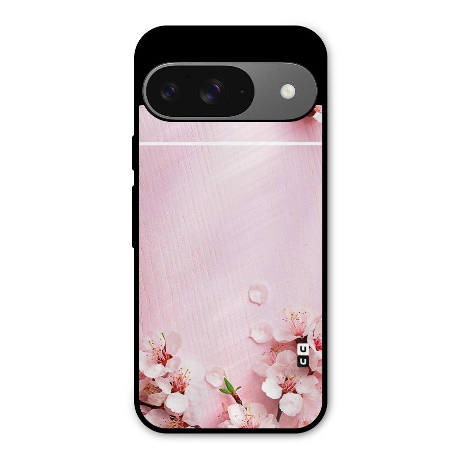 Blossom Frame Pink Metal Back Case for Google Pixel 9