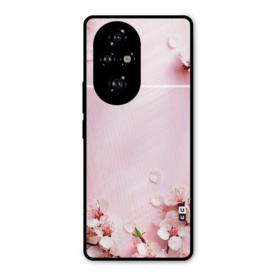 Blossom Frame Pink Metal Back Case for Honor 200 Pro