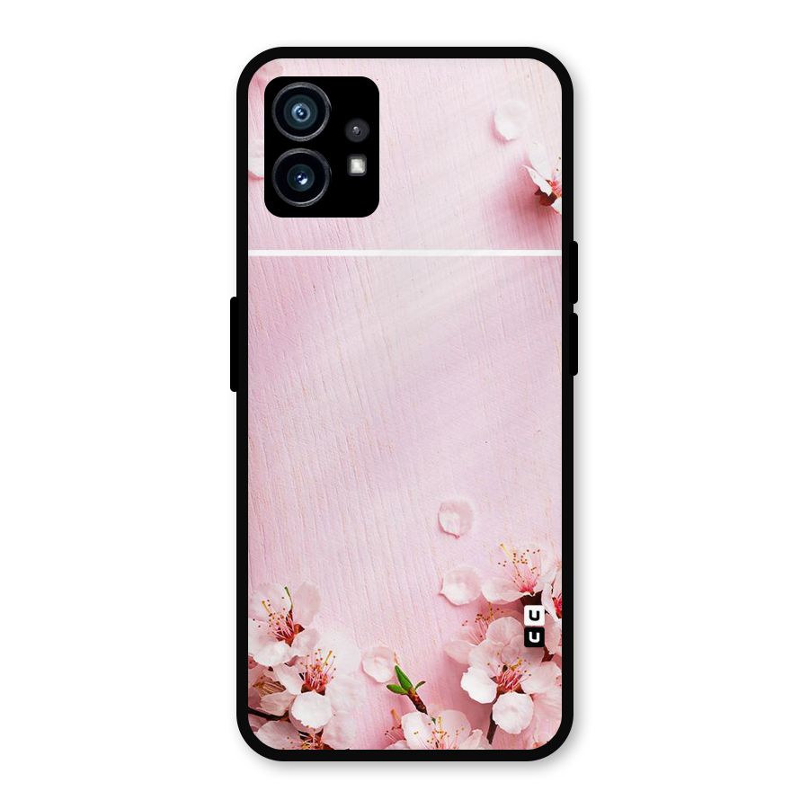 Blossom Frame Pink Metal Back Case for Nothing Phone 1