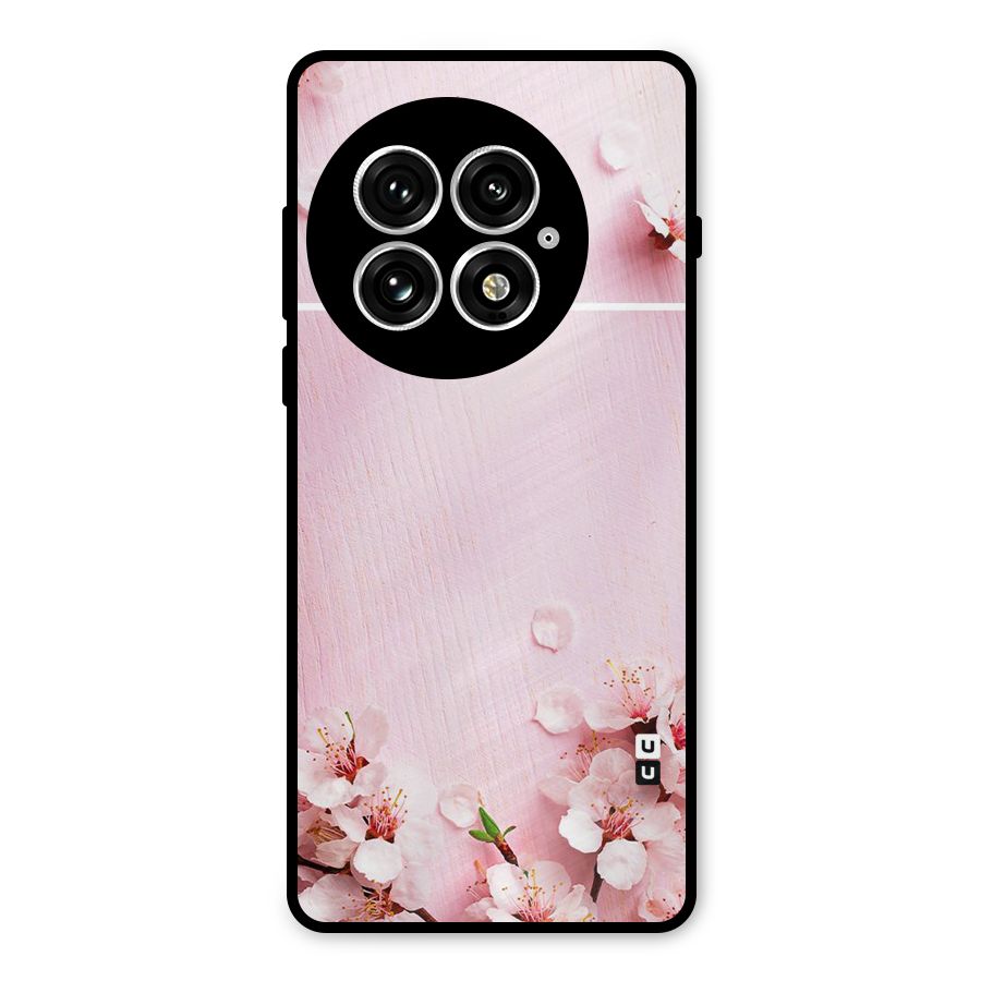 Blossom Frame Pink Metal Back Case for OnePlus 13