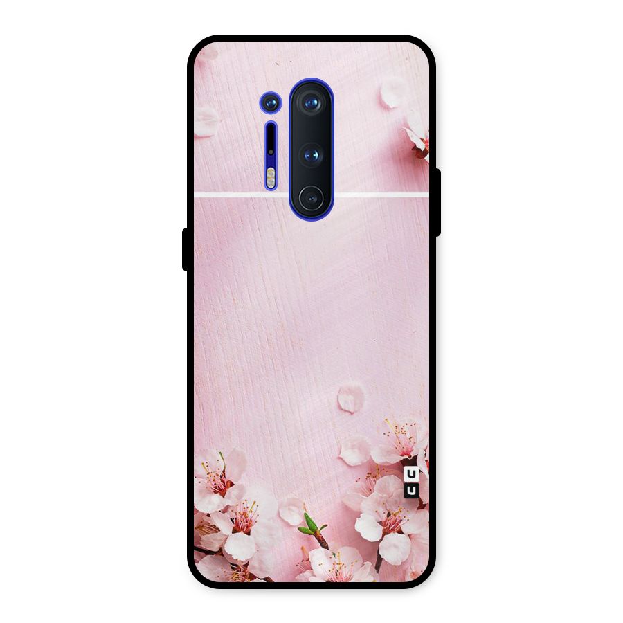 Blossom Frame Pink Metal Back Case for OnePlus 8 Pro