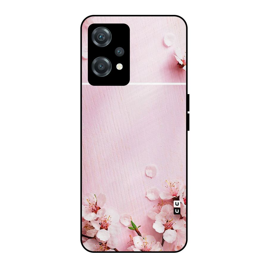 Blossom Frame Pink Metal Back Case for OnePlus Nord CE 2 Lite 5G