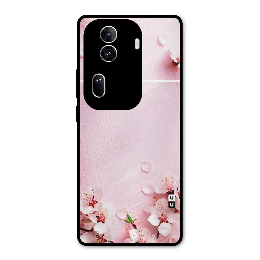Blossom Frame Pink Metal Back Case for Oppo Reno11 Pro 5G