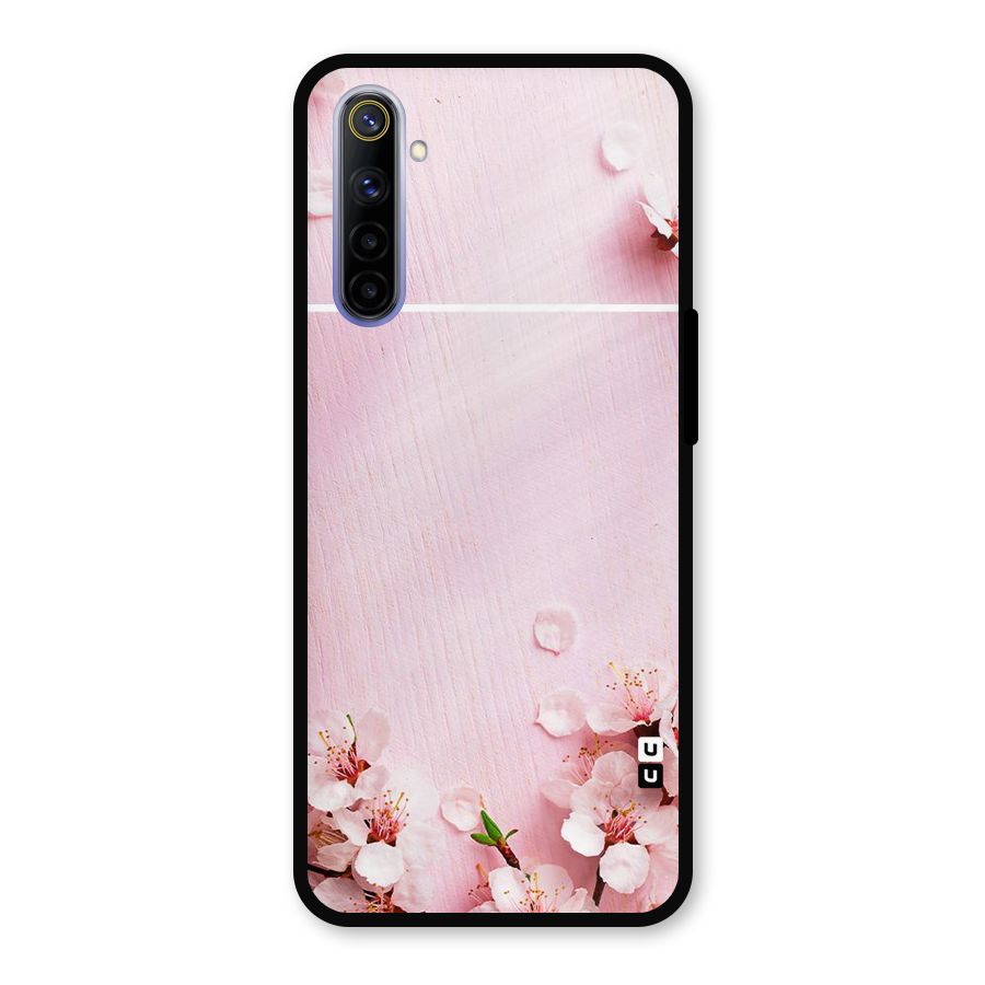 Blossom Frame Pink Metal Back Case for Realme 6