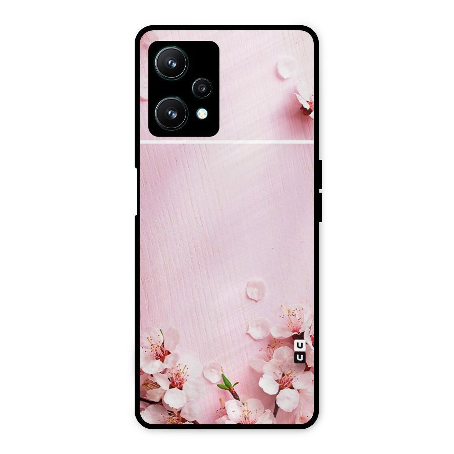 Blossom Frame Pink Metal Back Case for Realme 9 Pro 5G