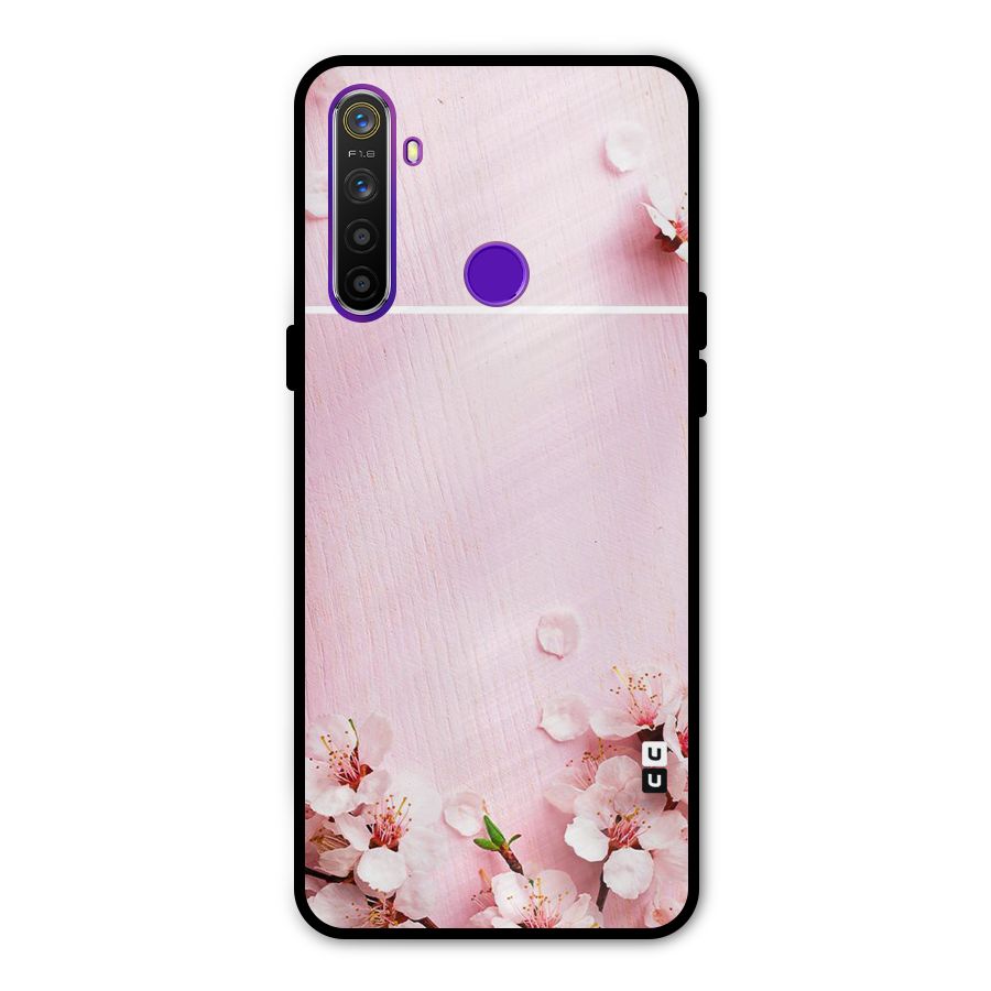 Blossom Frame Pink Metal Back Case for Realme Narzo 10