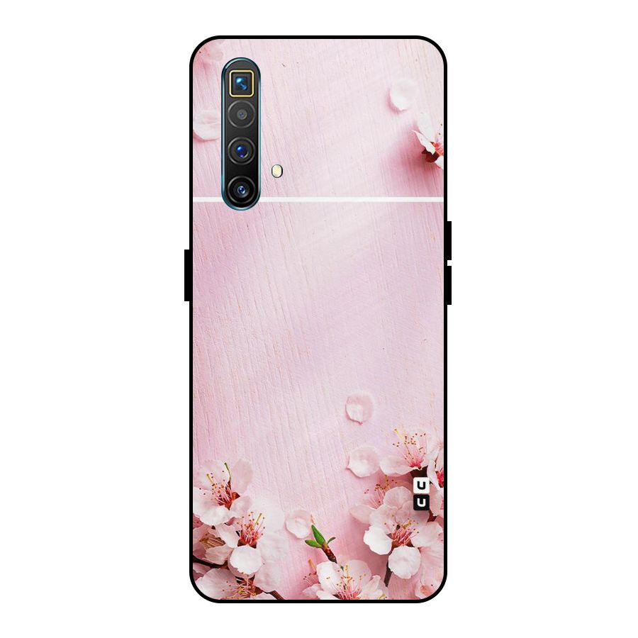 Blossom Frame Pink Metal Back Case for Realme X3