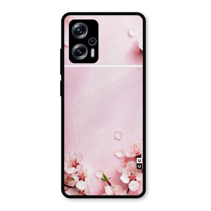 Blossom Frame Pink Metal Back Case for Redmi K50i