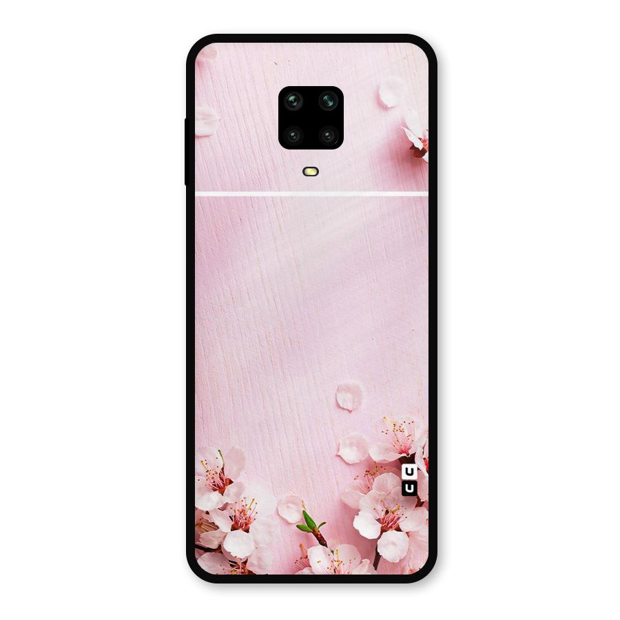 Blossom Frame Pink Metal Back Case for Redmi Note 10 Lite