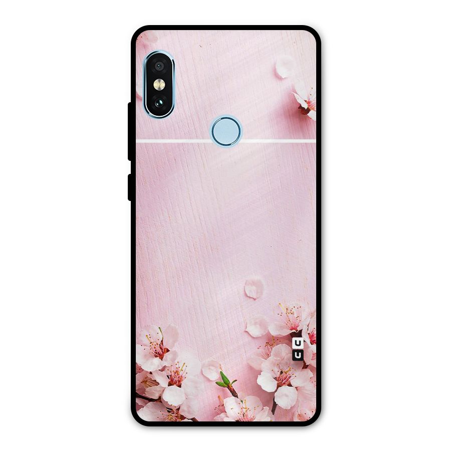 Blossom Frame Pink Metal Back Case for Redmi Note 5 Pro
