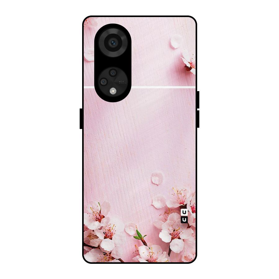 Blossom Frame Pink Metal Back Case for Reno8 T 5G