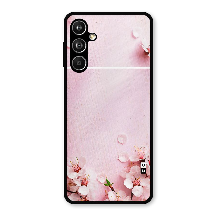 Blossom Frame Pink Metal Back Case for Samsung Galaxy M54
