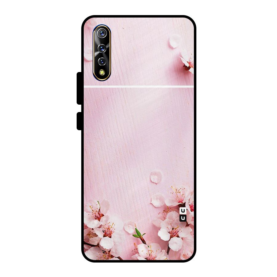 Blossom Frame Pink Metal Back Case for Vivo S1