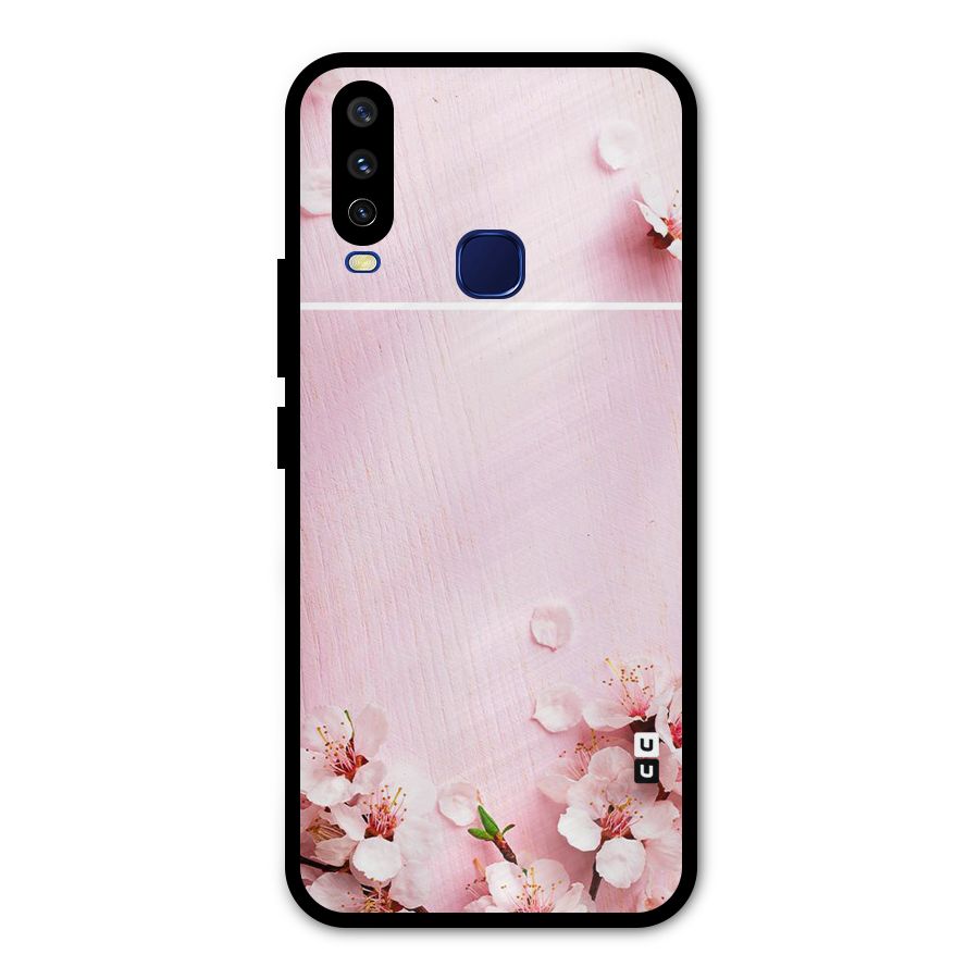Blossom Frame Pink Metal Back Case for Vivo V17
